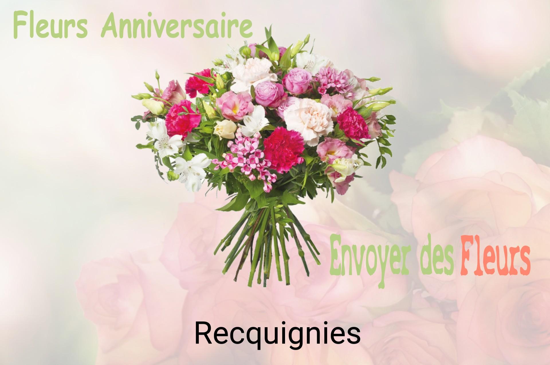 Bouquet de fleurs d’anniversaire livré à Recquignies